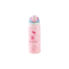 Kitty Thermos Cup Outdoor Sports Kettle Double Drink Straw Cup
