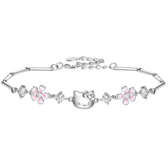 HelloKitty enamel cherry blossom bracelet