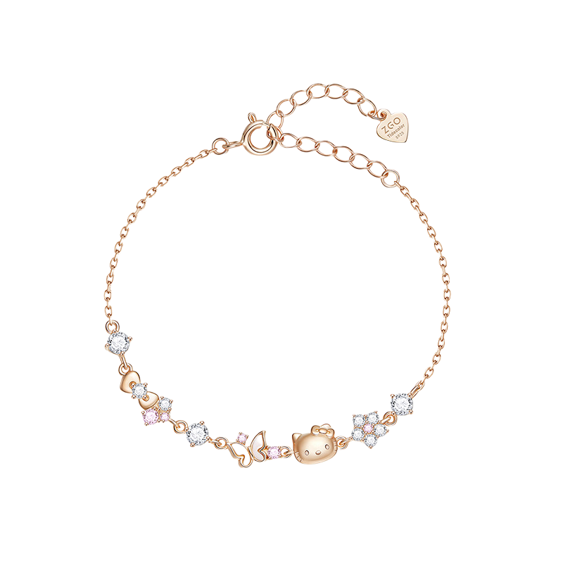 Hello Kitty Rose Gold Wreath Bracelet