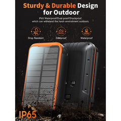 43800mAh Solar phone charger portable power bank 3A super charger