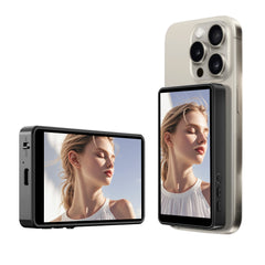 Bluetooth remote control magnetic phone Vlog selfie monitor screen 1800 mAh bettery