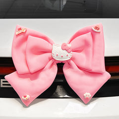 Hello Kitty car tail decorative bowknot car accessories