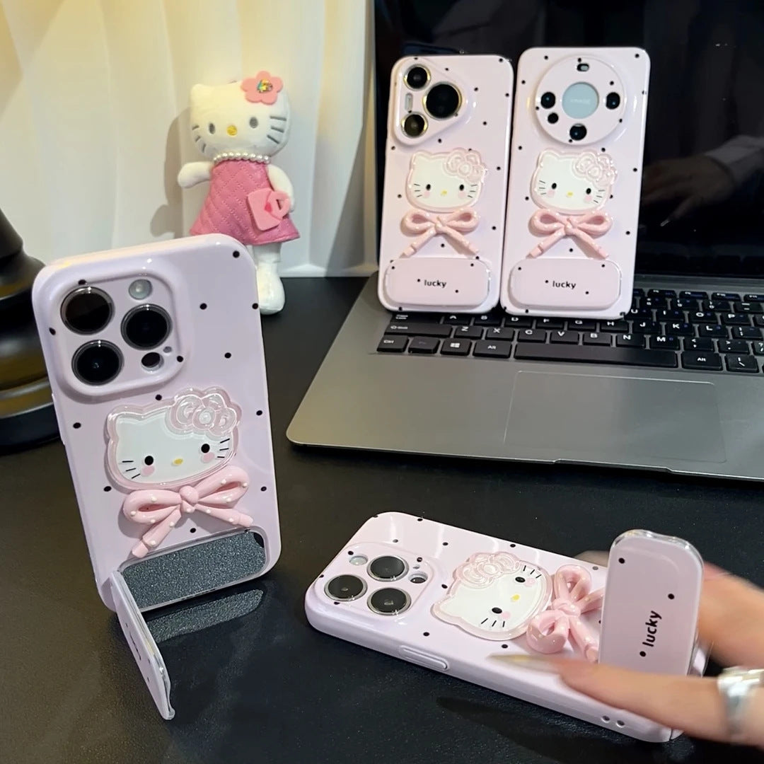 Hello Kitty phone case iphone cover with mirror phone accessories