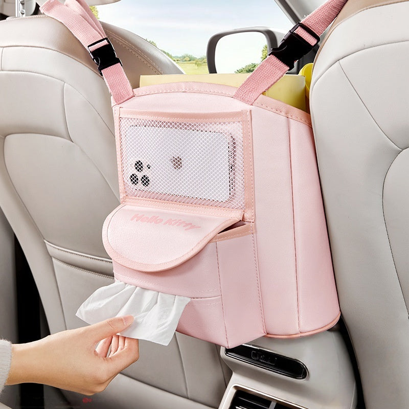 Hello Kitty car storage bag armrest bag large capacity car accessories