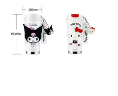 HelloKitty thermos cup for girls coffee cup straw cup