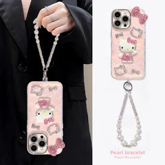 Mobile phone case flash diamond Kitty