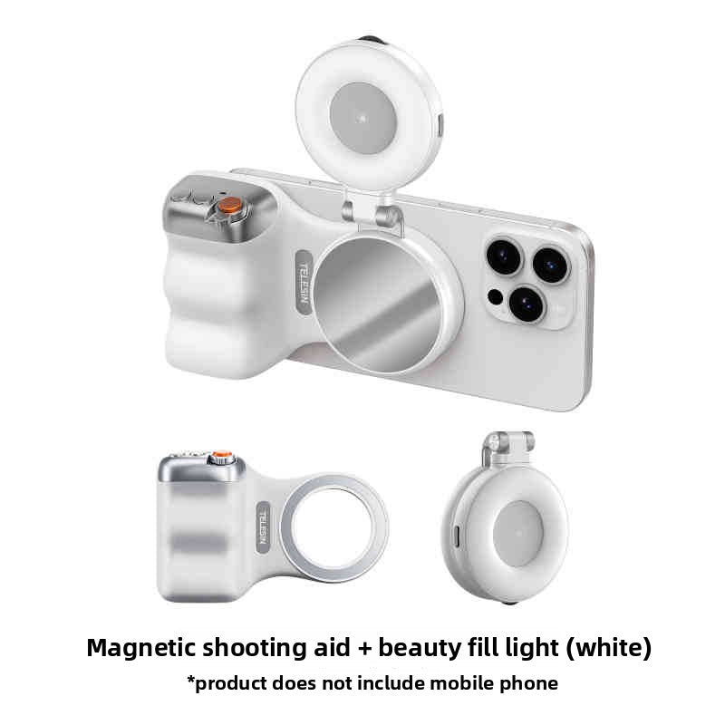 Magnetic suction handle Wireless remote control with fill light & tripod for iPhone & Android