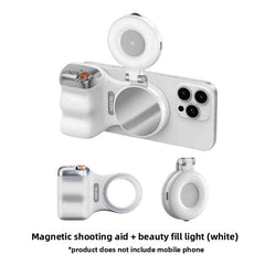 Magnetic suction handle Wireless remote control with fill light & tripod for iPhone & Android