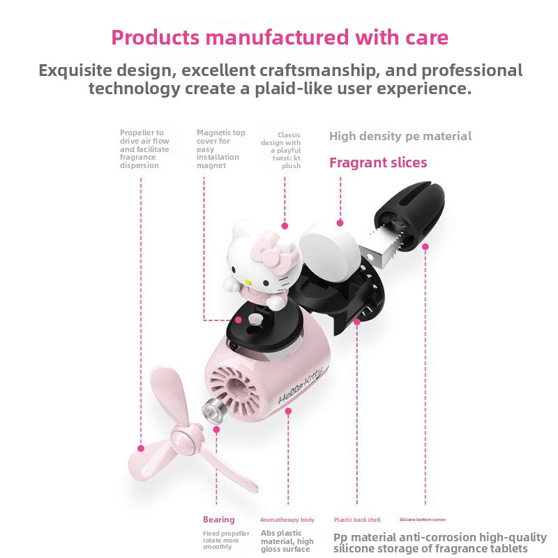 Hello Kitty design car AC vent perfume car accessories